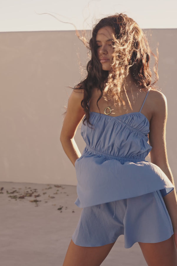 Octavia Top - Blue