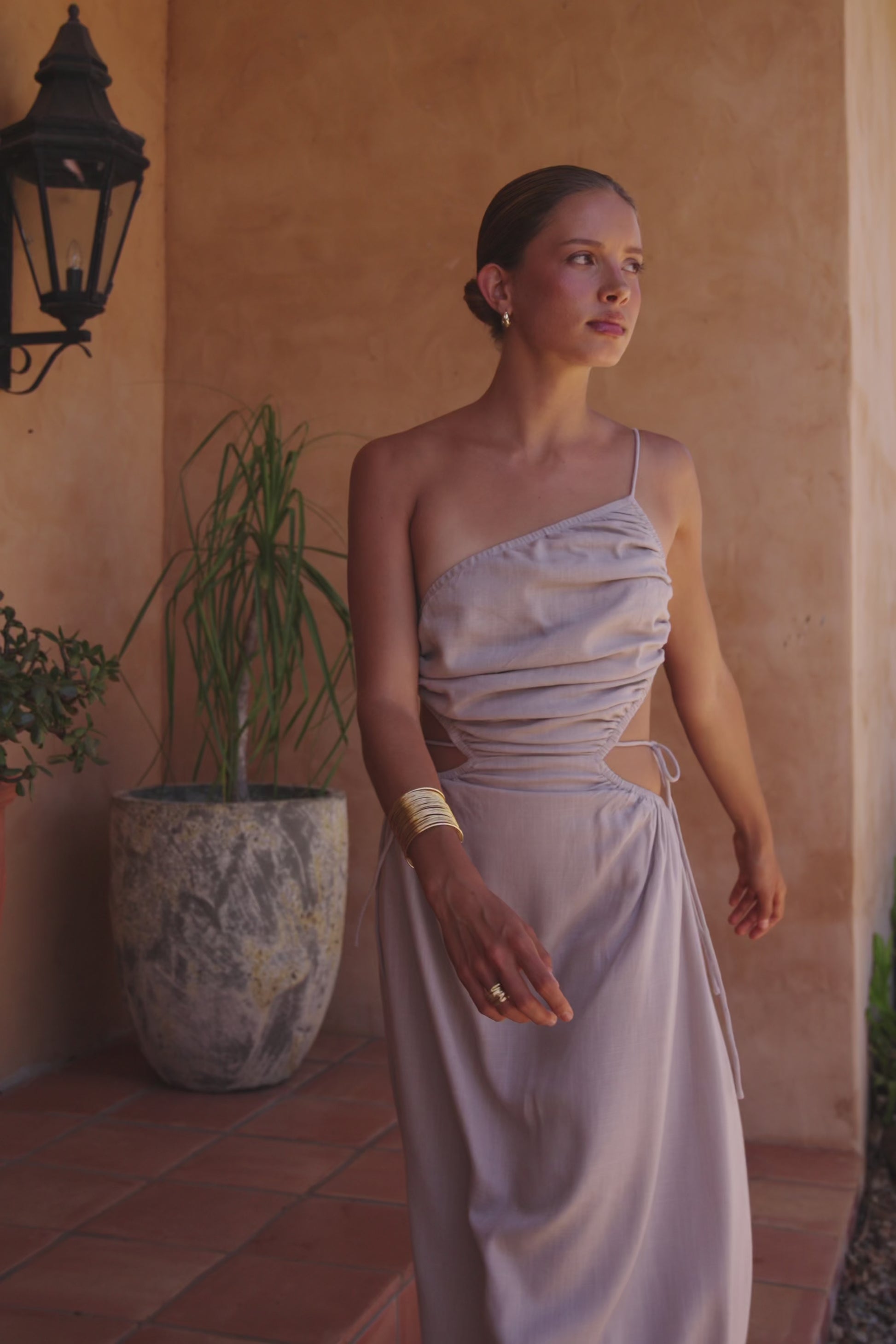 Mahya Dress - Stone