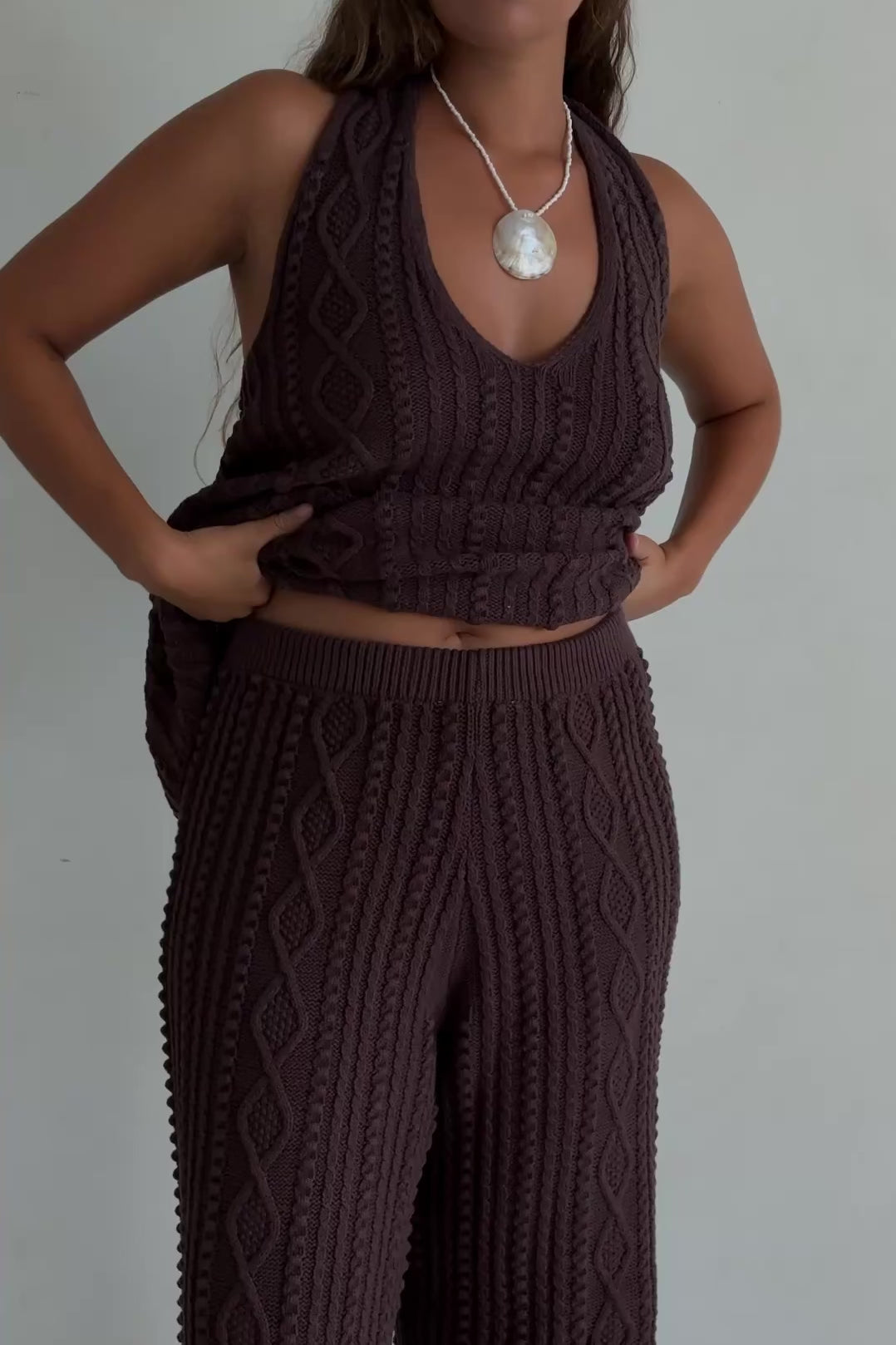 Azari Top - Brown