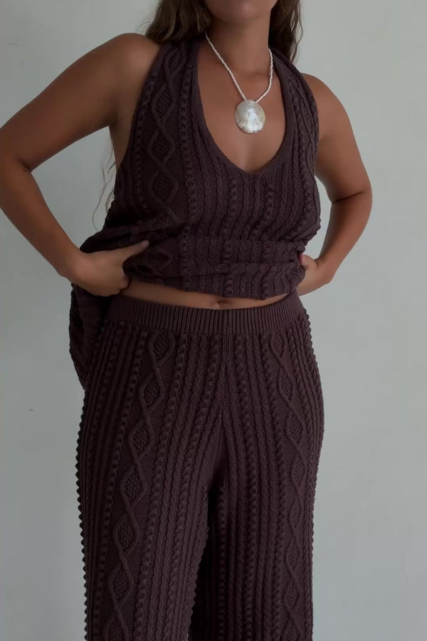 Azari Top - Brown