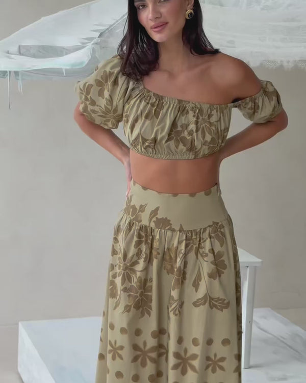 Yumi Top - Ancienne Green