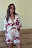 Video, Seona Top - Checker Plaid