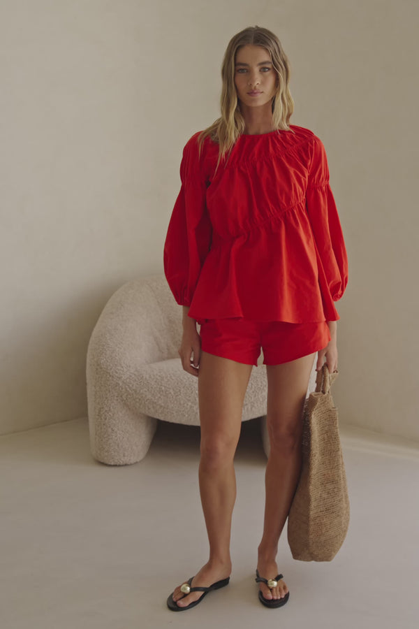 Akel Shorts - Cherry