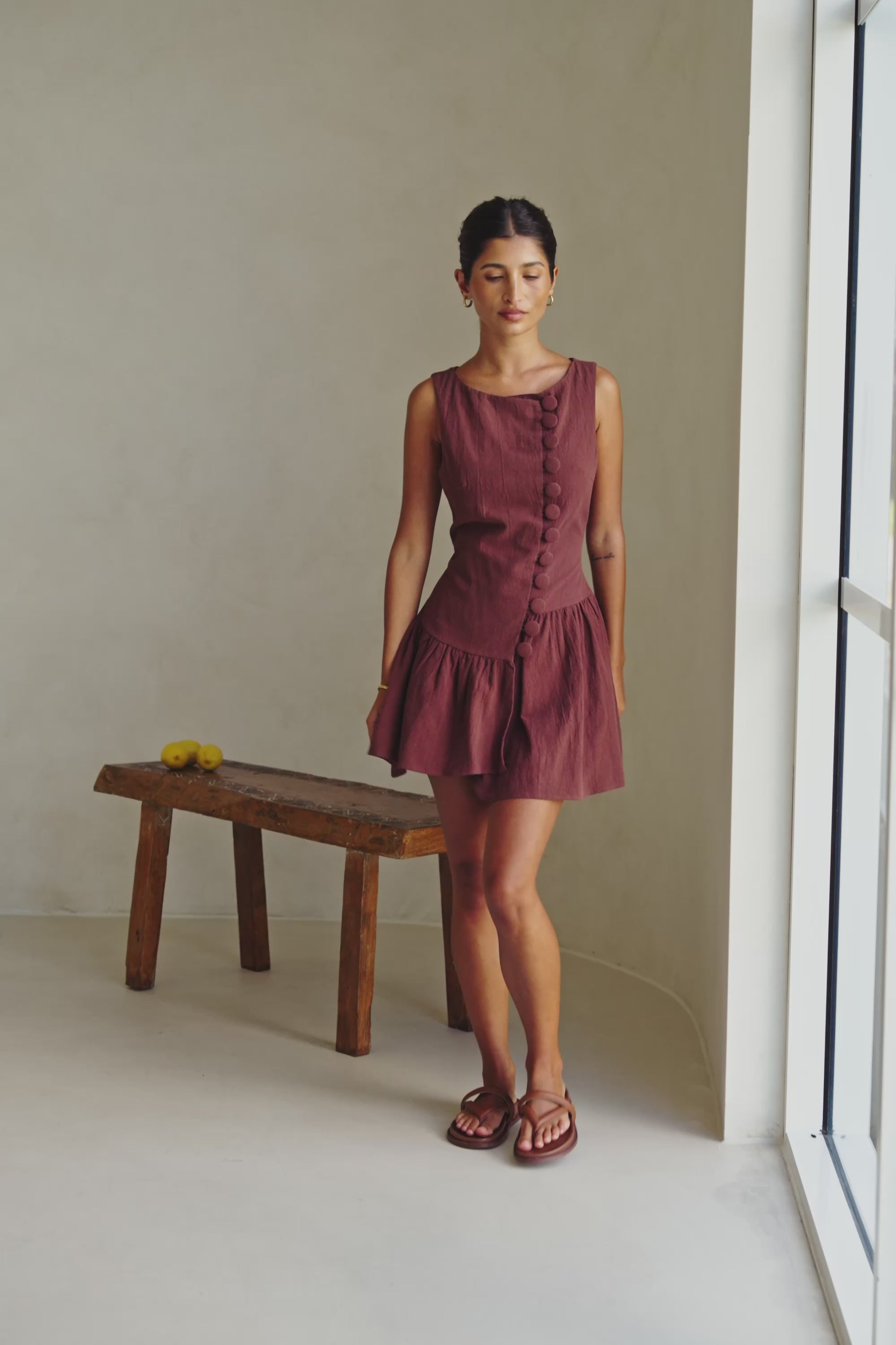Alfresco Dress - Chocolate