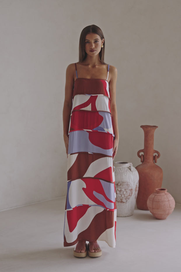 Aitana Dress - Valley Red