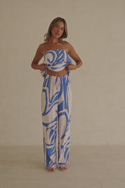 Alma Pants - Palm Blue