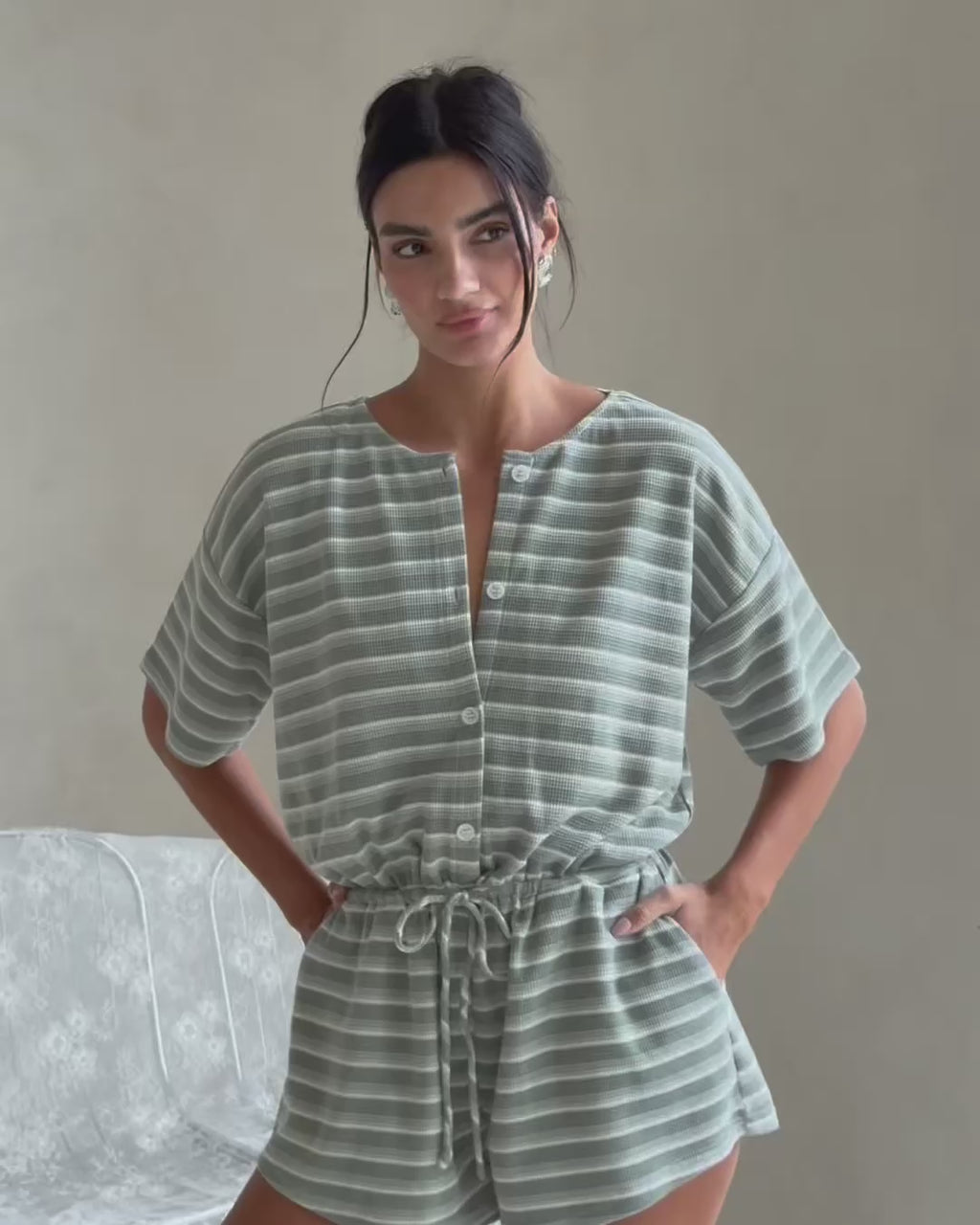 Juniper Playsuit - Olive