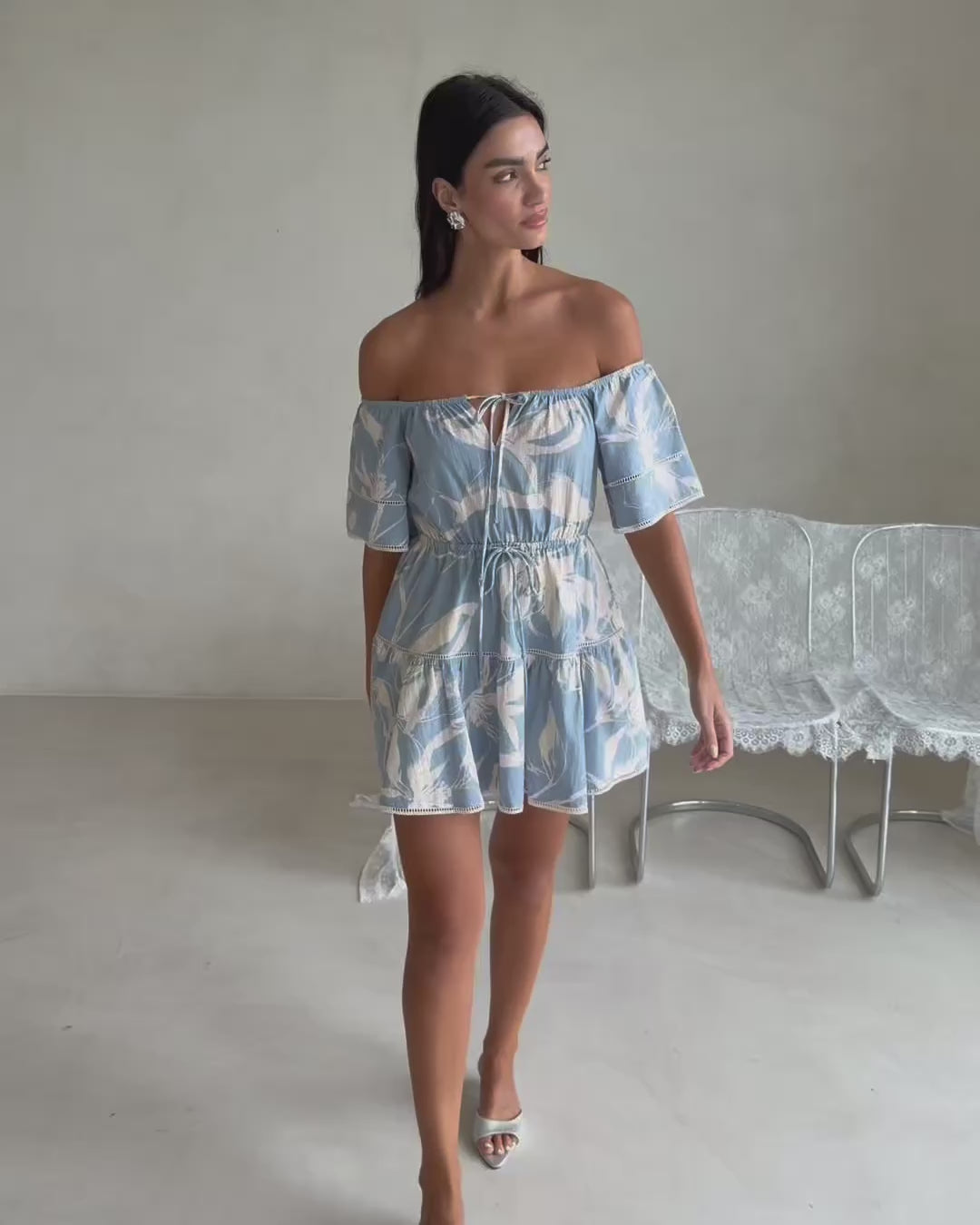 Harp Dress - Ink Floral