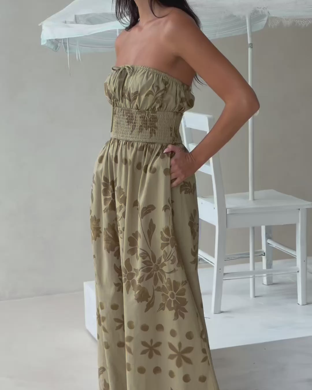 Vivo Dress - Ancienne Green