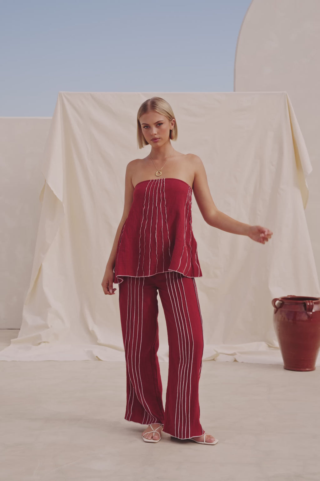 Emilia Pants - Merlot