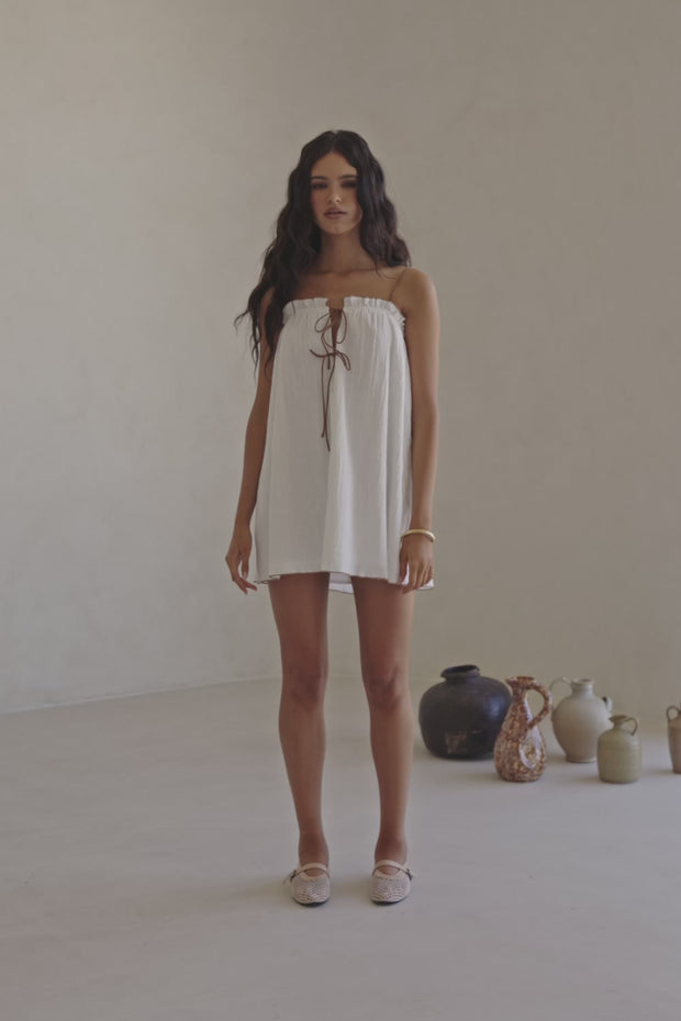 Evelia Dress - White