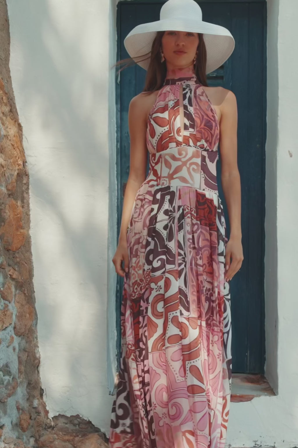 Margot Pleated Dress - Mosaica
