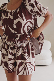 Scarlet Shorts - Painted Tiles