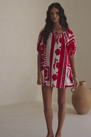 Kit Dress - Red Voyage