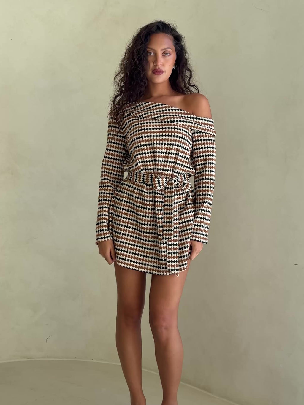 Cabana Dress - Geo Stripe