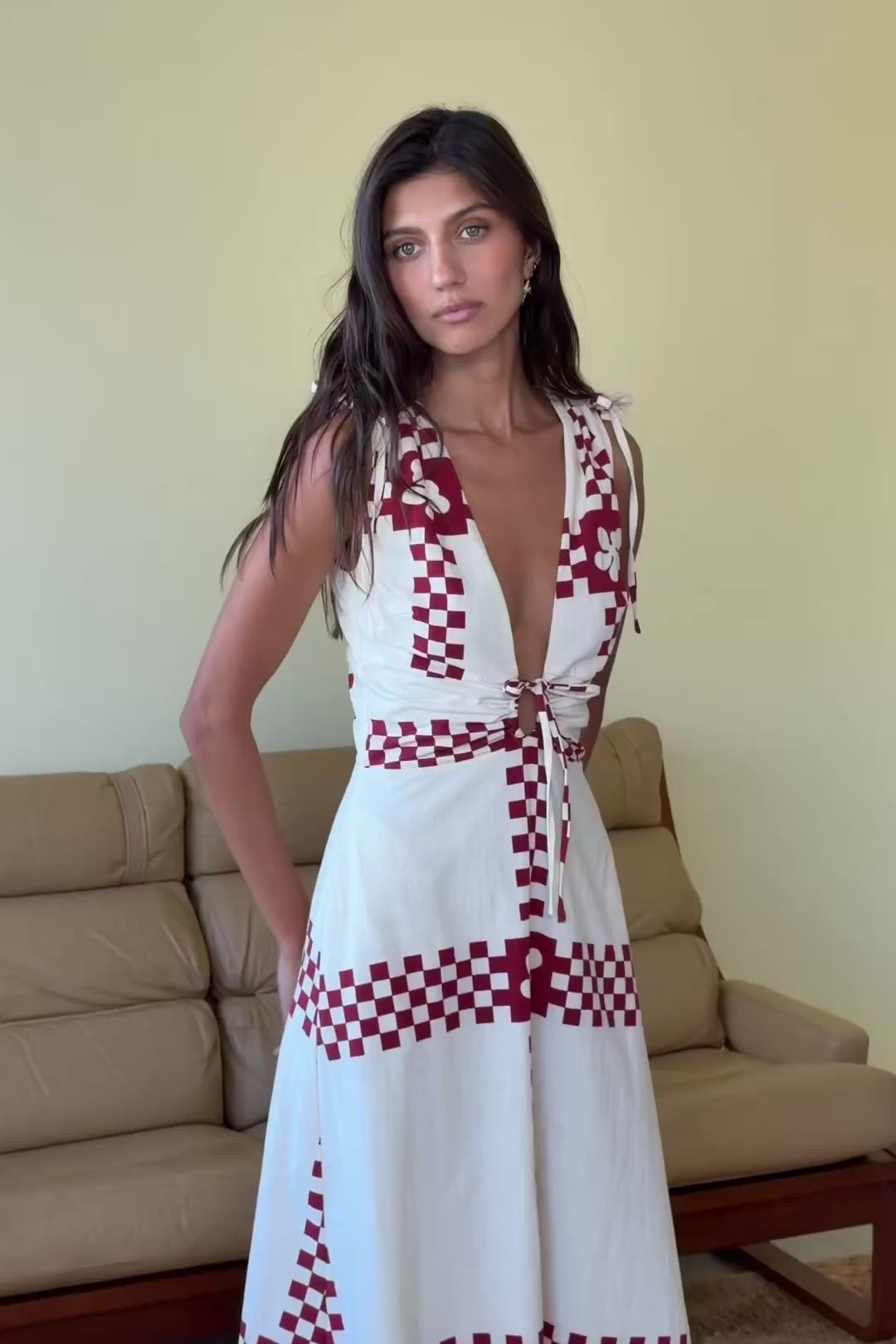Ayla Dress - Checker Plaid