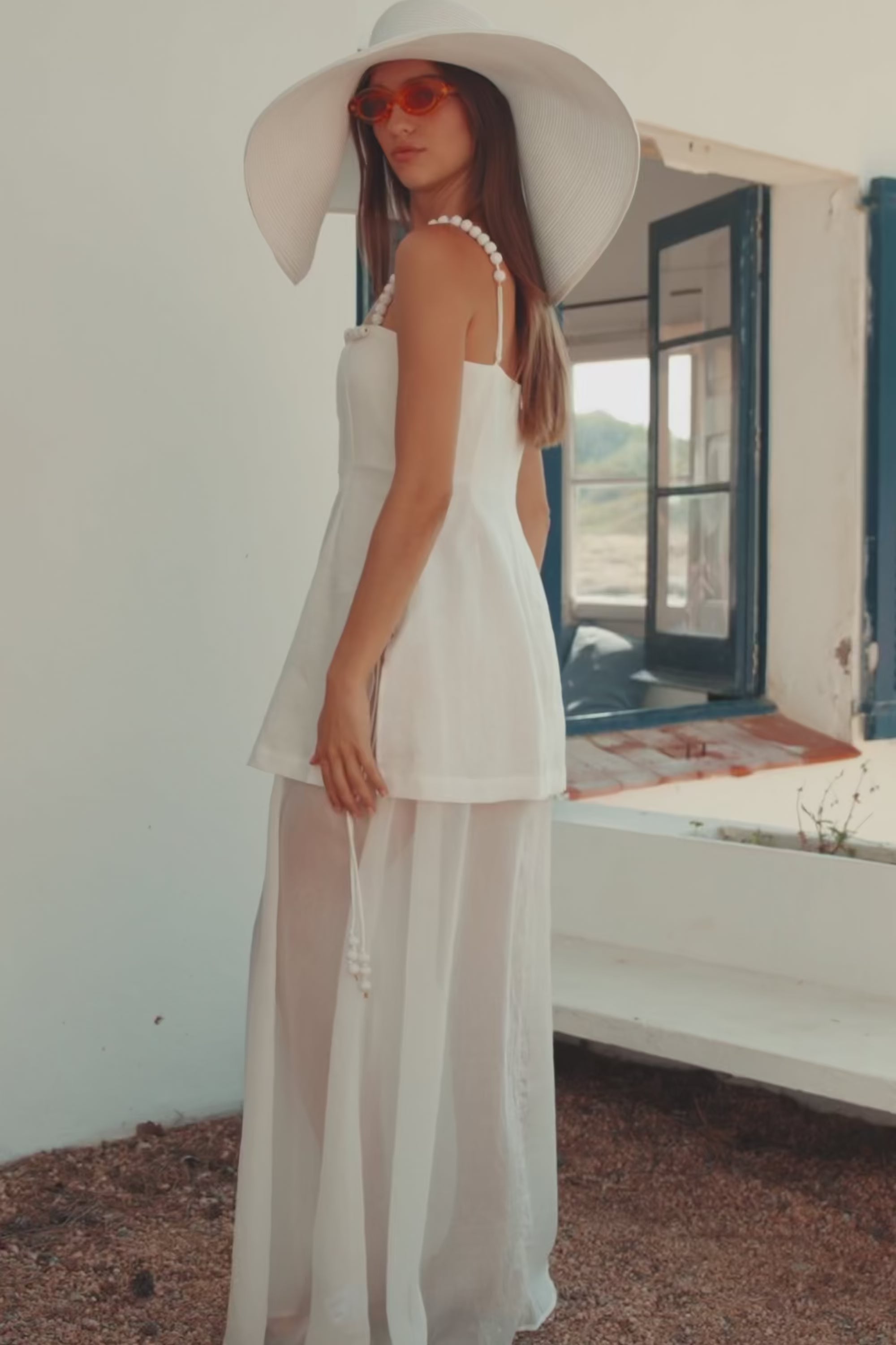 Catalana Dress - White