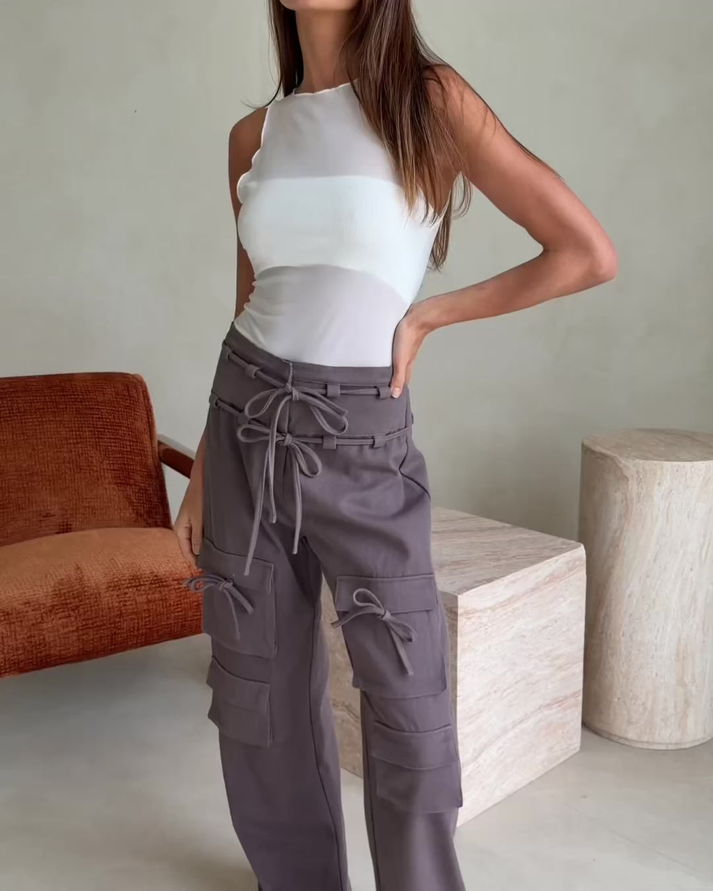 Jaicee Pants - Charcoal
