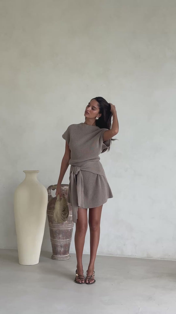 Lovina Dress - Tan