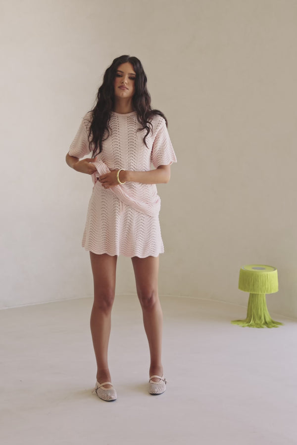 Leah Skirt - Blush