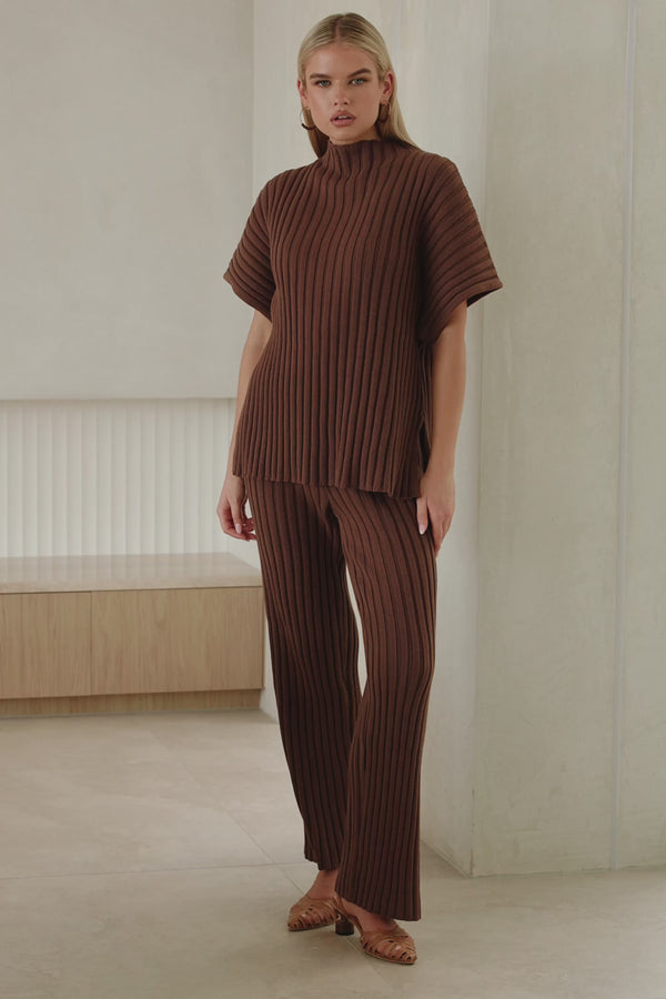 Celine Top - Chocolate