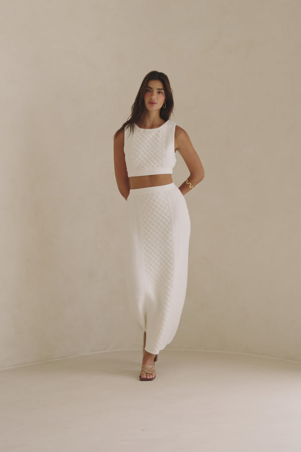 Lotus Top - Cable Knit