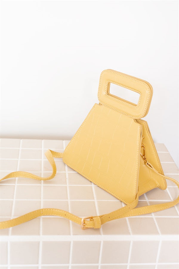 SAMPLE-Rico Handle Bag - Yellow