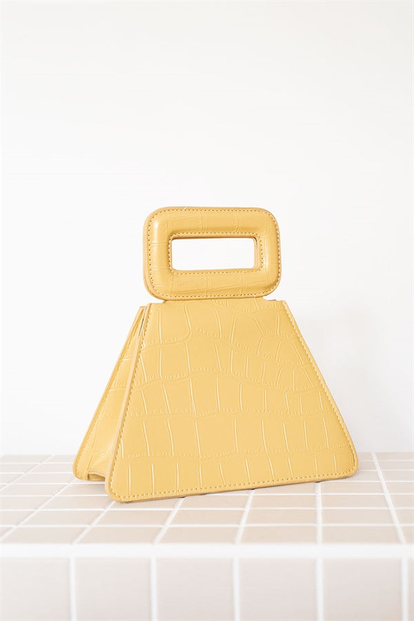 SAMPLE-Rico Handle Bag - Yellow
