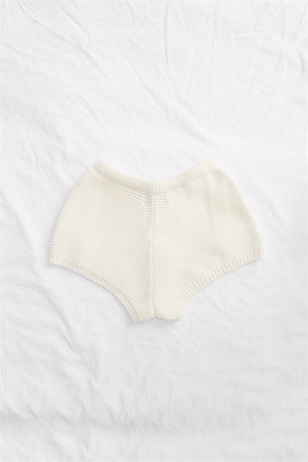 Vanilla Mini Knit Shorts