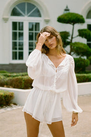 Sheer Dove Playsuit