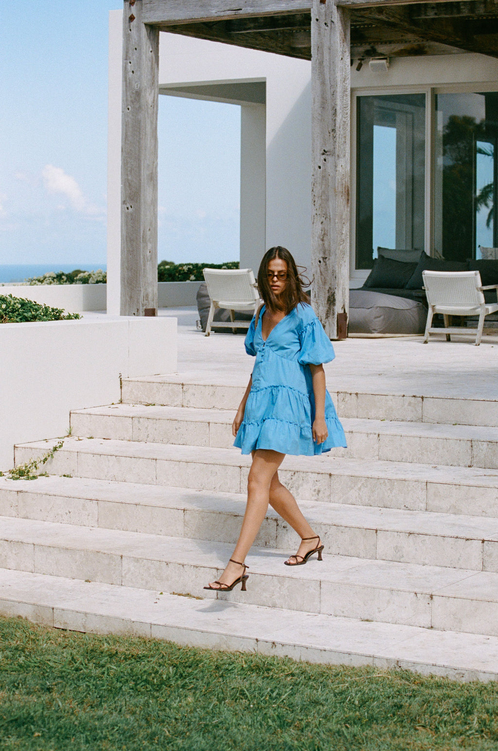 SAMPLE-Tarelle Dress - Sky Blue