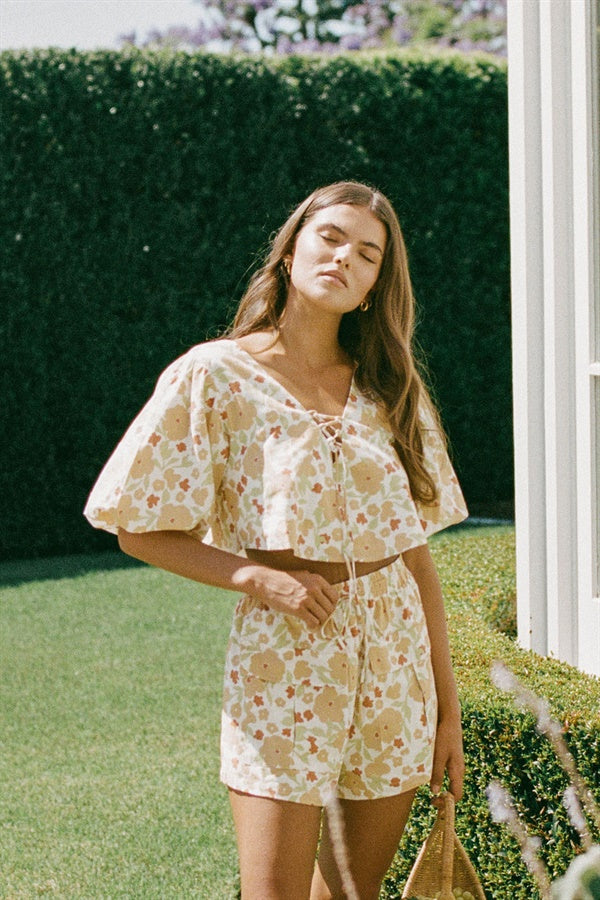 SAMPLE-Palmer Shorts - Floral