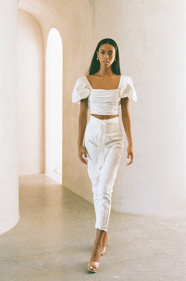 SAMPLE-Amari Pants - White