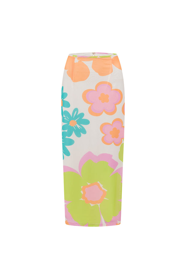 Bretta Midi Skirt - Bubblegum