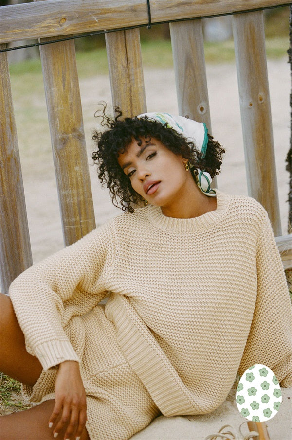 Noelle Knit Sweater - Tan
