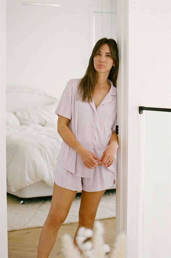 Siesta PJ Shorts - Lilac