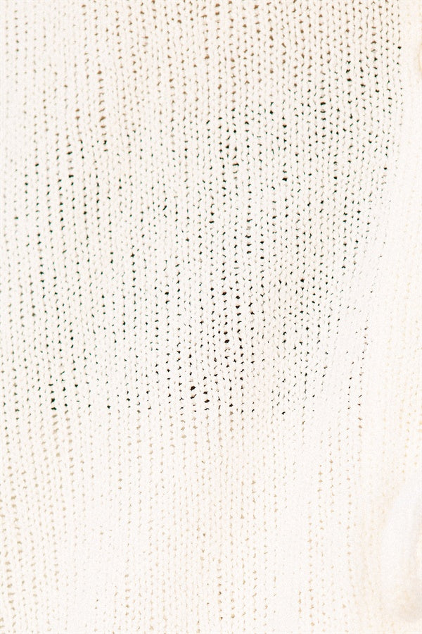 SAMPLE-Kase Top - White Knit